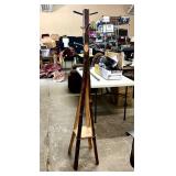 Rustic split wood coat hanger