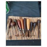 10 vintage gravers