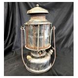 Vintage 1920's, Camping Lantern, Mica Globe