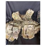 XL Camo set up vest pants shirt belts patches