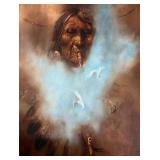 Original oil painting by NA Tony M. Sandoval eagle