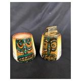 Table lighter and shaving cup set