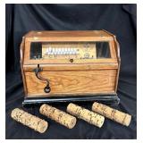 Antique Oak table top  Concert Roller Organ
