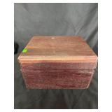 Wood box hinged