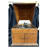 Victor Victrola Tabletop Record Player Works
