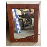 Large Leather mirror