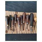 10 vintage gravers tools