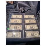 Lot of 8 Random Silver Certificates