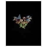 Fred Gray bird nest brooch