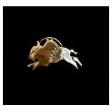 Sterling silver 925 Buffalo pin 2.3 g