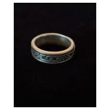 12g sterling silver 925 spin ring sz 12