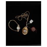 Lot of 2 watches one necklace watch