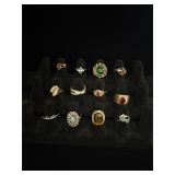 Lot of rings 14 various sizes