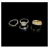 Lot of 5 rings size 9-10