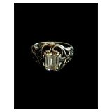 Sterling silver 925 ordinate ring sz 6 4.2g