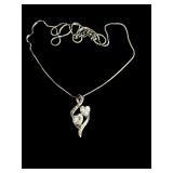 Sterling silver 925 pendant necklace 4.6 g