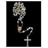 vintage Catholic rosary some sterling silver