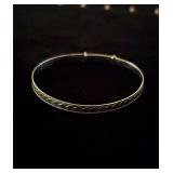 Childrenï¿½s Sterling silver adjustable bracelet 3g