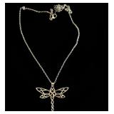 Dragonfly Necklace Celtic knot