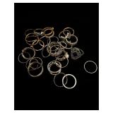 Large lot of rings, size 6, and under