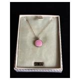 10k Gold Necklace pink