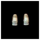 2.9g sterling silver 925 Opal earrings