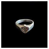 Sterling silver 925 CTR ring sz 8 6.2g