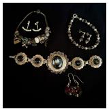 Lot of 6 jewelry bracelet and earrings sets