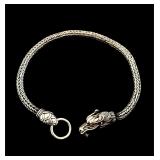 Sterling silver 925 dragon bracelet 20g