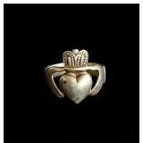 Irish Claddagh ring 5.8g Sz 9.75