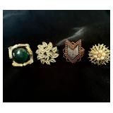 Lot of 4 vintage rings adjustable