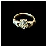 3.7g sterling Silver 925 Claddagh ring Sz 7