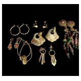 Large lot of earrings