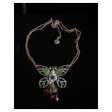 Betsy Johnson butterfly necklace