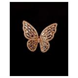 Sterling Silver 925  butterfly ring sz 8 7g