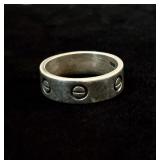 Sterling silver screw ring 925 sz 12, 9.6 g
