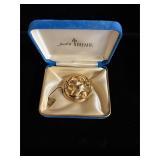 Crown Trifari brooch with box
