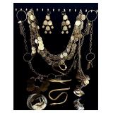 Large lot of belly dancing jewelry
