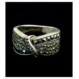 Sterling silver 925 ring size 8, 7.3 g