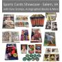 SPORTS CARD SHOWCASE WITH RARE STAMPS & AUTOGRAPHED BOOKS