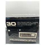 Vintage 30w am/fm cassette car stereo