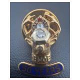 10K gold & diamond Elks club 50 years pin