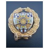 10K gold auxiliary VFW pin