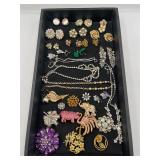 Vintage brooches earrings and more