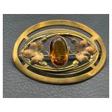 Art Nouveau Sash Pin brooch