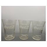 Vintage Coca Cola glasses