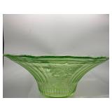 Mayfair open rose green depression bowl