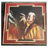 Henri Peter signed Native American print