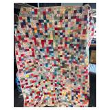 Vintage checkered quilt