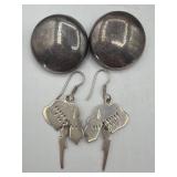 Sterling silver signed earrings